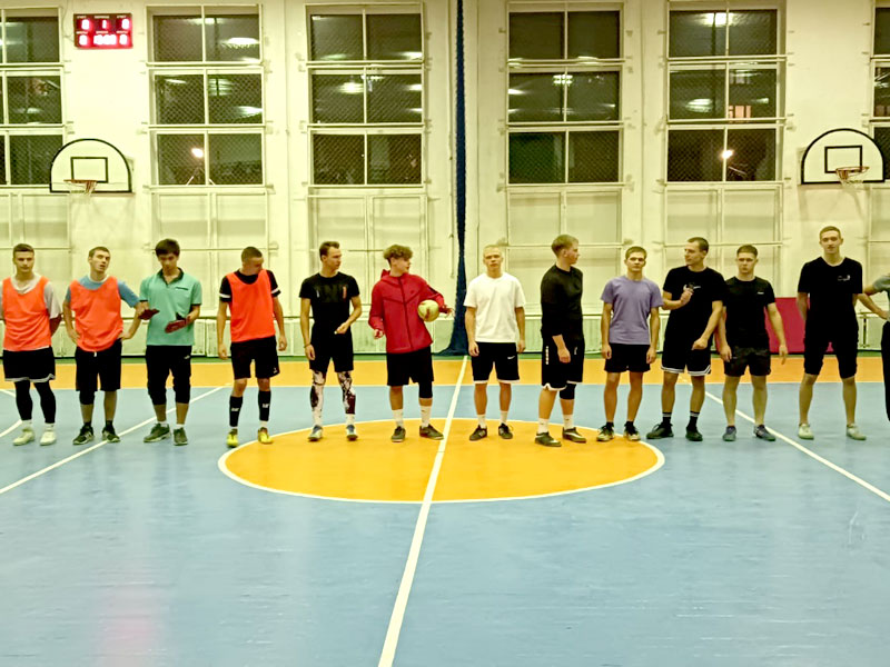 Турнир по футболу в Боровичском педагогическом колледже.